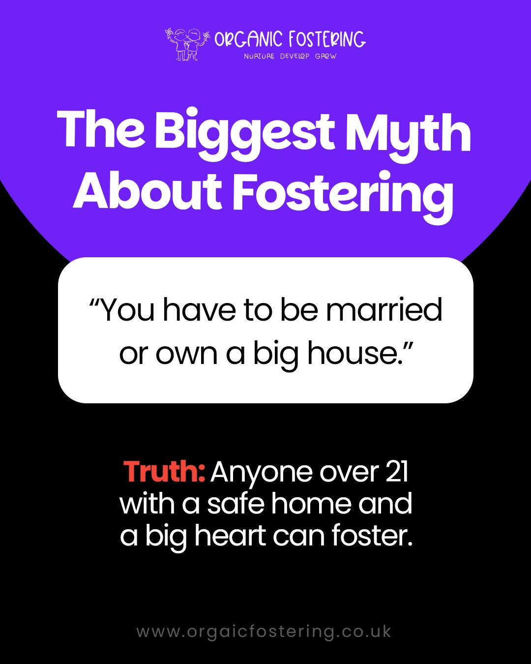 Organic Fostering social post