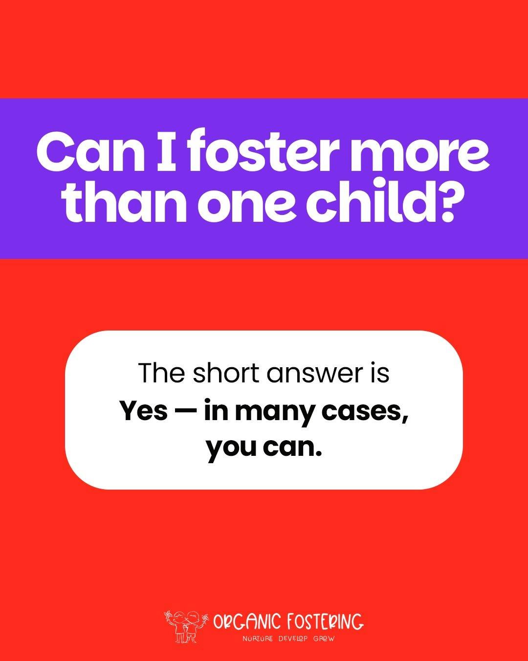 Organic Fostering social post