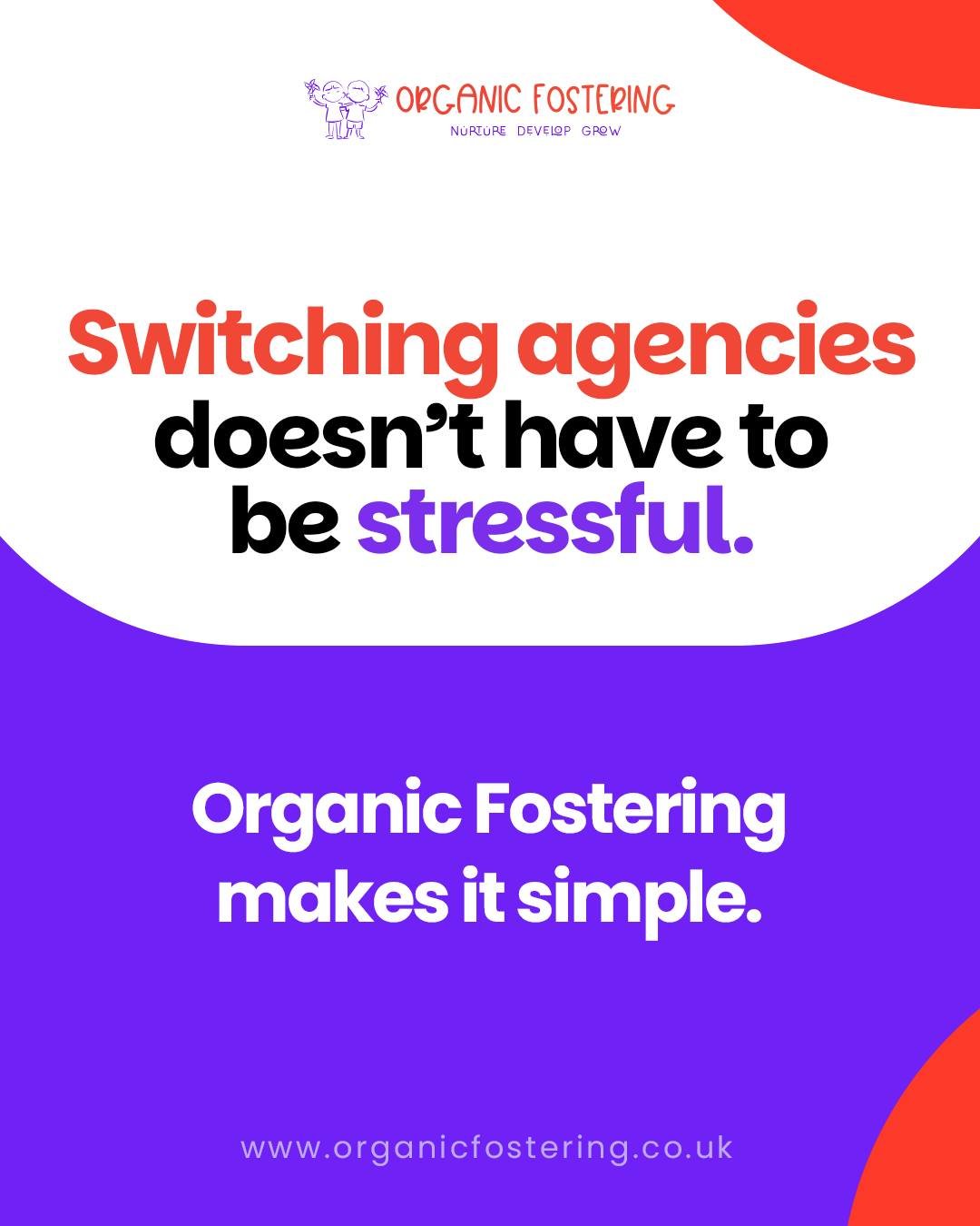 Organic Fostering social post