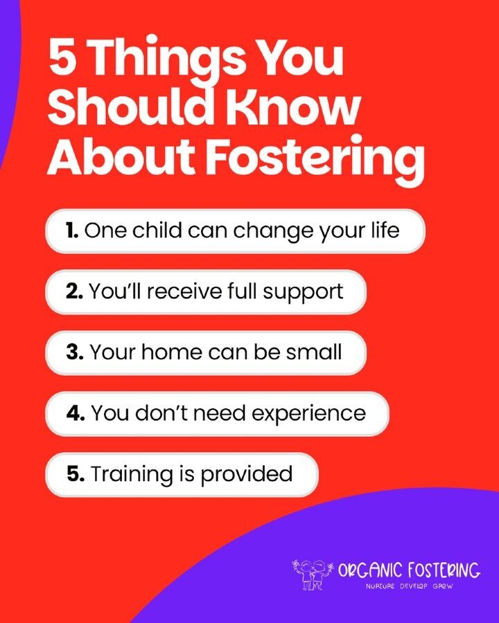 Organic Fostering social post