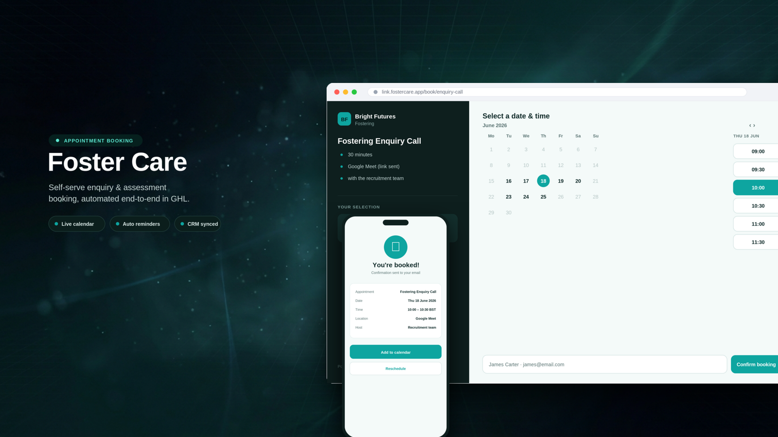 Foster Care — Social Care · Enquiry Platform